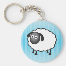 White Sheep Keychain