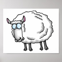 White sheep poster