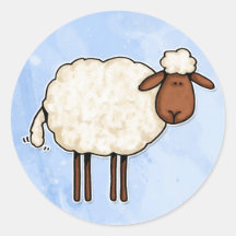 white sheep stickers