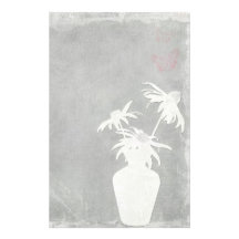 White Silhouette Personalized Stationery