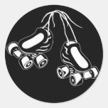 white skates round sticker