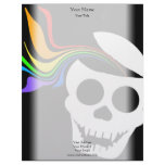 White Skull Rainbow Letterhead
