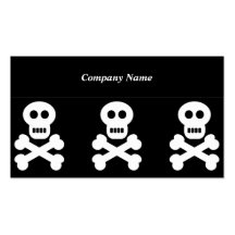 White Skulls, Company Name Business Card Template