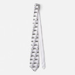White Snow Plow Cartoon Ties