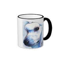 White Standard Poodle Mug