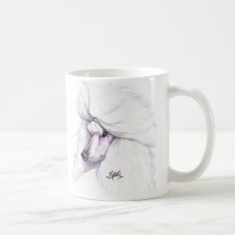 White Standard Poodle Mug