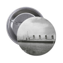 White Star Line - Titanic - Sailing on its Voyage Button