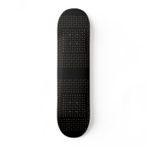 white stars glitter moves skate board deck