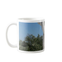 White Statue Of An Angel With Tiny Wings Coffee Mugs
