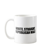 White straight Republican Male Coffee Mugs