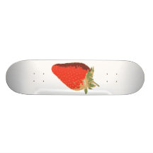 White Strawberry Skateboard