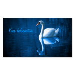 White Swan Grunge Business Cards