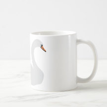 white swan icon mug