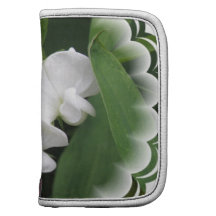 White Sweet Pea Wallet Folio Organizer
