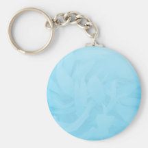 White swirls on unique bluish floral pattern key chains