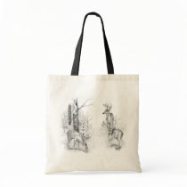 White Tail Deer Tote Bag