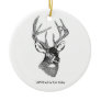White Tailed Buck Christmas Ornaments