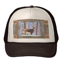 white tailed deer cap hat