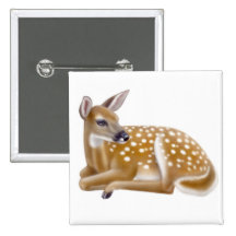 White Tailed Deer Fawn Pin