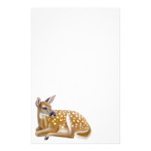 White Tailed Deer Fawn Stationery