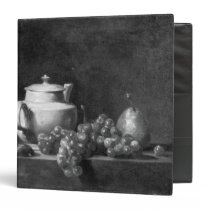 White Teapot with Two Chestnuts binders