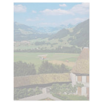 White The flowered courtyard of Gruyere Castle flo Letterhead Template