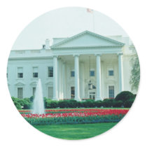 White The White House, Washington, D.C., U.S.A. fl Round Stickers