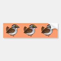 White-throated Sparrow Bumper Stickers