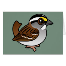 White-throated Sparrow Greeting Card