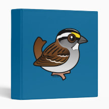 White-throated Sparrow Vinyl Binder