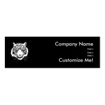 White tiger - business card