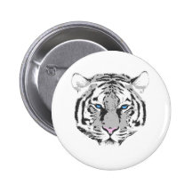 White Tiger Buttons