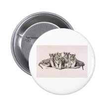 White Tiger Cubs of Royalty Pin