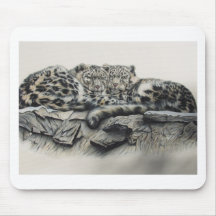 White Tiger Duo Mouse Pads