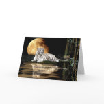 WHITE TIGER Endangered Species Series Greeting Card