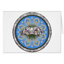 White Tiger Kaleidoscope Mandela Cards