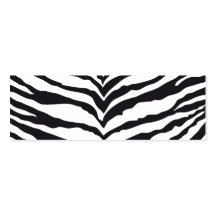 White Tiger Print Business Card