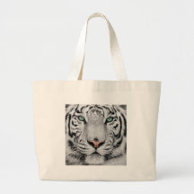 White Tiger Tote Bag