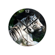 White tiger wallclock