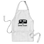 White Trash trailer icon - trailer park Aprons