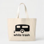 White Trash trailer icon - trailer park Canvas Bag