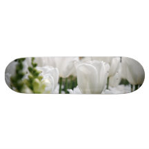 white tulip garden skateboards