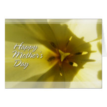 White Tulip Mother's Day Cards