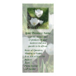 White Tulips Flower Trio Rack Card Design