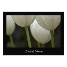 White Tulips Marriage / Elopement Announcement