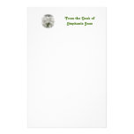 White Tulips Personalized Stationery