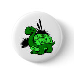 White Turtle Toon Tattoo Pin