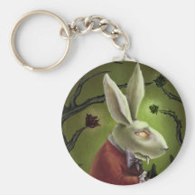White Vampire Rabbit Keychains