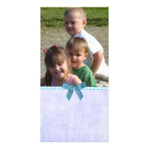 White Washed Blue Photo Greeting Card