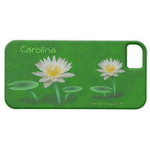 White Water Lilies Personalized Custom iphone 5